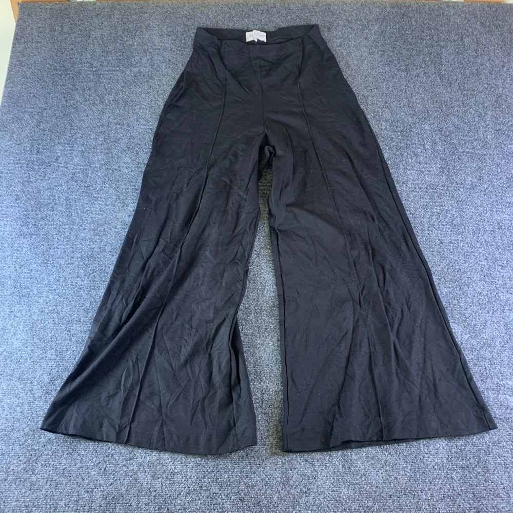 Ripley Rader Los Angeles Cropped Pants Womens 3 (Fits 22x24) Black Wide Leg